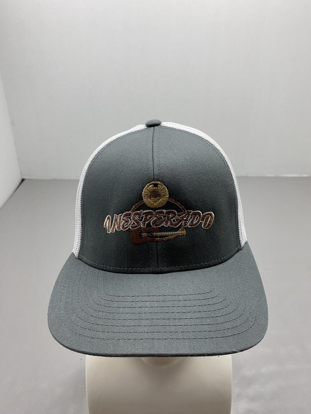 Wesperado Hat Cap Strap Back Guitar Mesh Gray Pacific Headwear Trucker 104C Pro